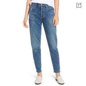 Citizens Of Humanity High-Rise Slim Tapered Jeans - Medium Blue Wash